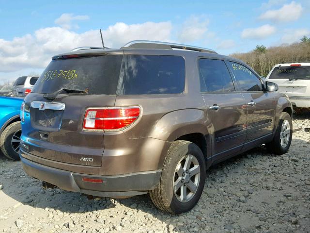 5GZEV13748J190573 - 2008 SATURN OUTLOOK XE BROWN photo 4