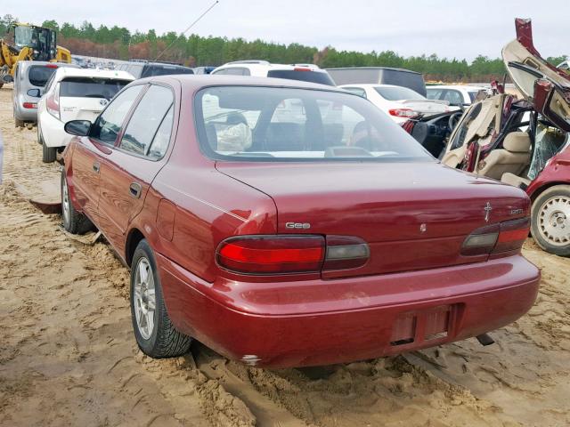 1Y1SK5260VZ430501 - 1997 GEO PRIZM BASE 勃艮第红 照片 3