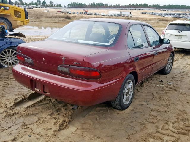 1Y1SK5260VZ430501 - 1997 GEO PRIZM BASE 勃艮第红 照片 4