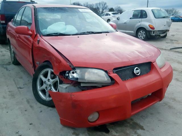 3N1AB51A83L735144 - 2003 NISSAN SENTRA SE- RED photo 1