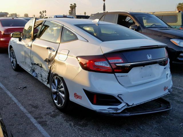 JHMZC5F16JC013426 - 2018 HONDA CLARITY WHITE photo 3