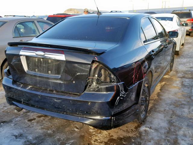 3FAHP0DCXAR109754 - 2010 FORD FUSION SPO BLACK photo 4