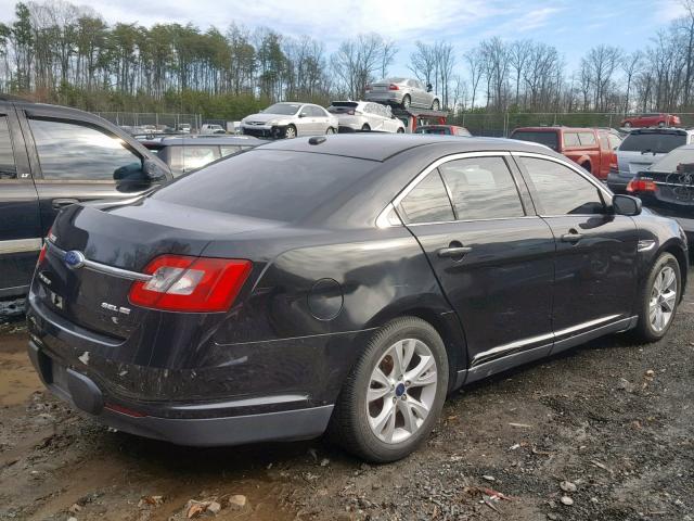 1FAHP2HW2BG162828 - 2011 FORD TAURUS SEL BLACK photo 4