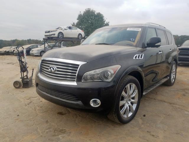 JN8AZ2NF1C9515225 - 2012 INFINITI QX56 BLACK photo 2