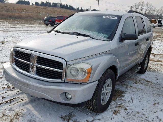 1D4HB48D94F237426 - 2004 DODGE DURANGO SL SILVER photo 2