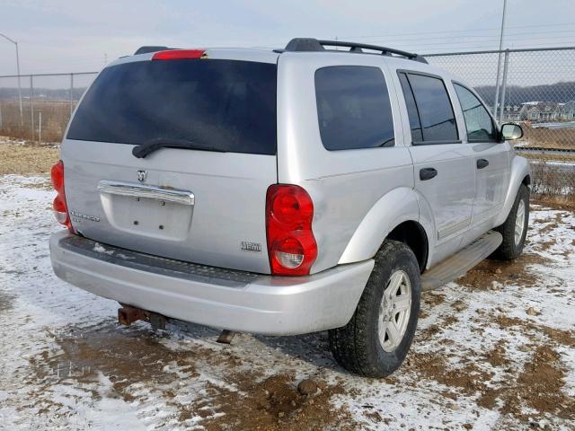 1D4HB48D94F237426 - 2004 DODGE DURANGO SL SILVER photo 4