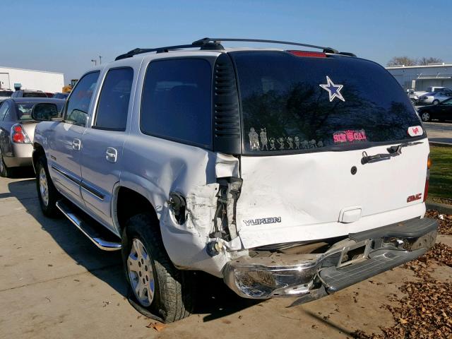 1GKEC13V64J331387 - 2004 GMC YUKON WHITE photo 3