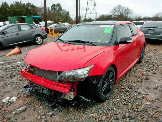 JTKJF5C74D3050065 - 2013 TOYOTA SCION TC RED photo 2