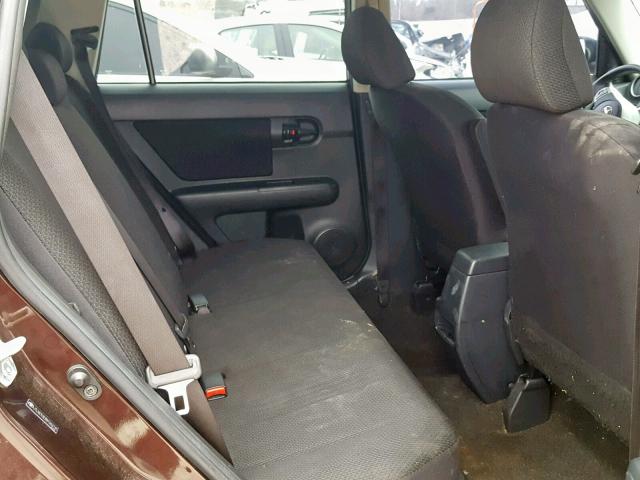 JTLKE50E881044745 - 2008 TOYOTA SCION XB Бордовый фото 6