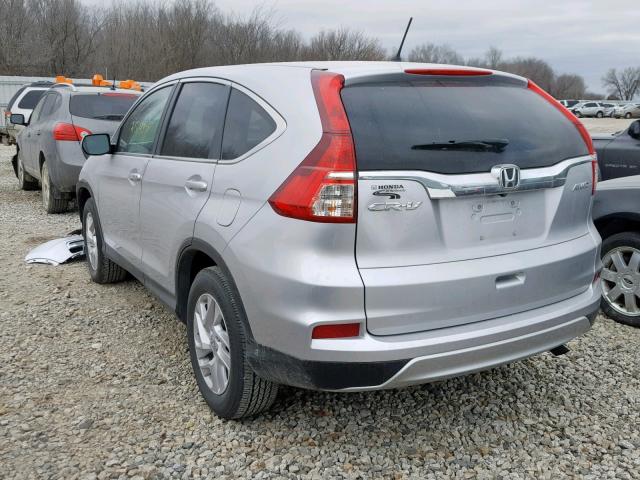 2HKRM4H54GH658436 - 2016 HONDA CR-V EX SILVER photo 3