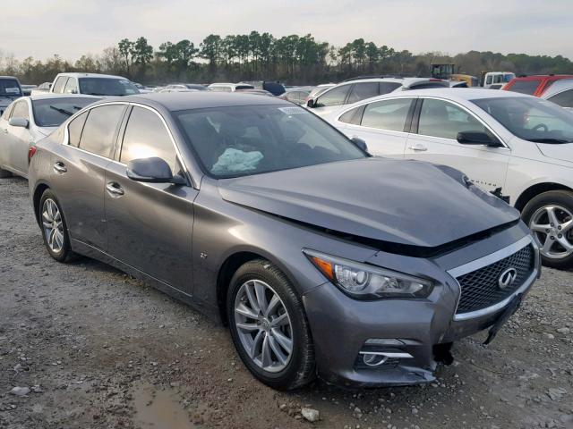 JN1BV7AP1FM338834 - 2015 INFINITI Q50 BASE CHARCOAL photo 1