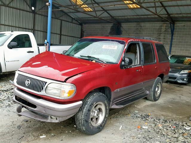 4M2DU52P1VUJ03421 - 1997 MERCURY MOUNTAINEE RED photo 2