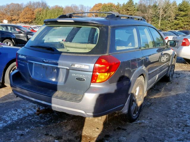 4S4BP86CX54370498 - 2005 SUBARU LEGACY OUT BLUE photo 4