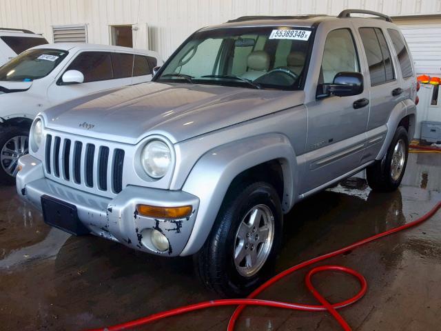 1J4GK58K22W323519 - 2002 JEEP LIBERTY LI GRAY photo 2