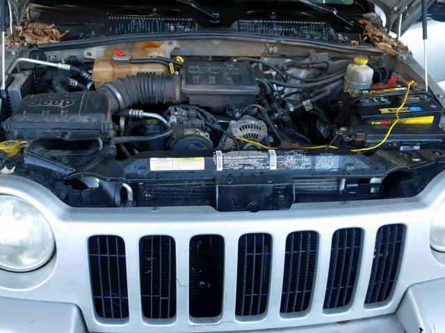 1J4GK58K22W323519 - 2002 JEEP LIBERTY LI GRAY photo 7