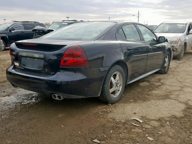 2G2WP522841222673 - 2004 PONTIAC GRAND PRIX BLACK photo 4