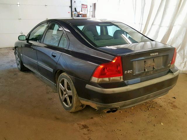 YV1RH52Y642383706 - 2004 VOLVO S60 R BLACK photo 3