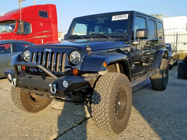 1J8GA59117L149152 - 2007 JEEP WRANGLER S BLACK photo 2