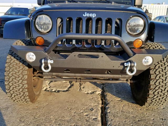 1J8GA59117L149152 - 2007 JEEP WRANGLER S BLACK photo 9