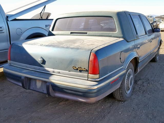 1C3XV66L1ND827451 - 1992 CHRYSLER NEW YORKER BLUE photo 4