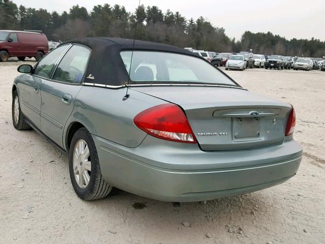 1FAFP562X5A230826 - 2005 FORD TAURUS SEL BLUE photo 3