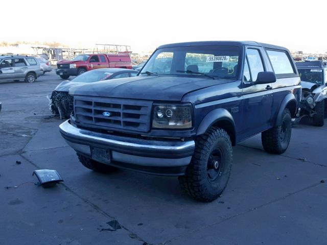 1FMEU15N5SLB35041 - 1995 FORD BRONCO U10 BLUE photo 2