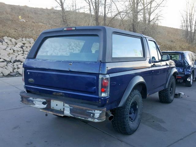 1FMEU15N5SLB35041 - 1995 FORD BRONCO U10 BLUE photo 4