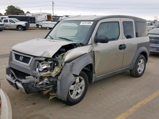 5J6YH28593L004780 - 2003 HONDA ELEMENT EX GRAY photo 2