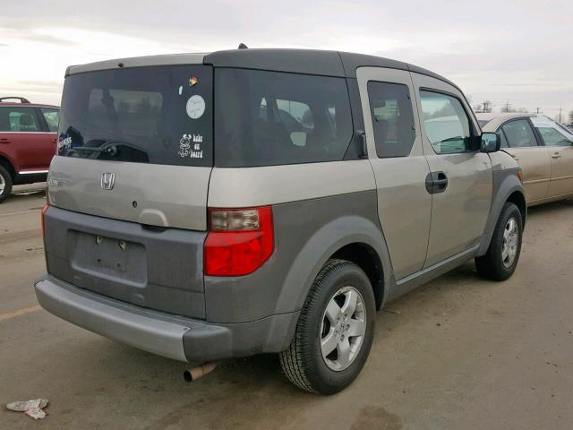 5J6YH28593L004780 - 2003 HONDA ELEMENT EX GRAY photo 4