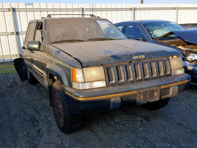 1J4GZ78S9PC541246 - 1993 JEEP GRAND CHER GREEN photo 1