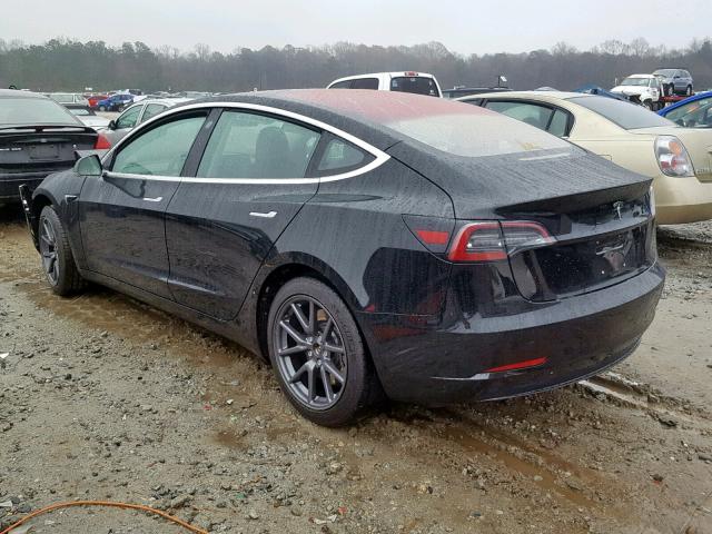 5YJ3E1EA5JF031348 - 2018 TESLA MODEL 3 BLACK photo 3