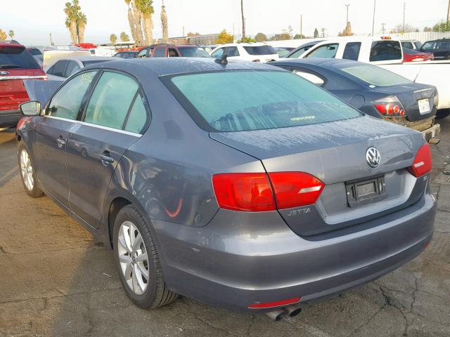 3VWD17AJ8EM336821 - 2014 VOLKSWAGEN JETTA SE CHARCOAL photo 3