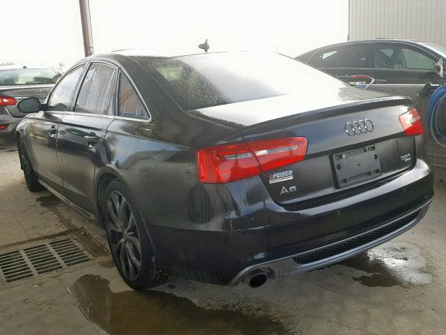 WAUHGAFC6DN100390 - 2013 AUDI A6 PRESTIG BLACK photo 3