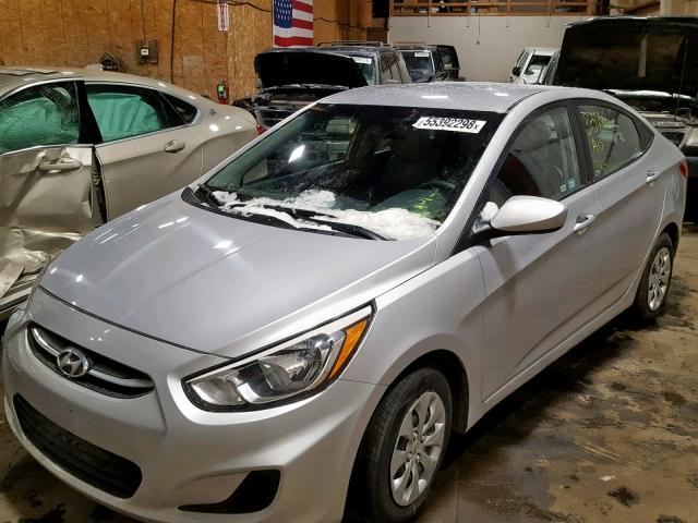 KMHCT4AE9HU293015 - 2017 HYUNDAI ACCENT SE GRAY photo 2