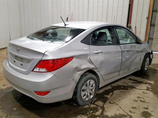 KMHCT4AE9HU293015 - 2017 HYUNDAI ACCENT SE GRAY photo 4