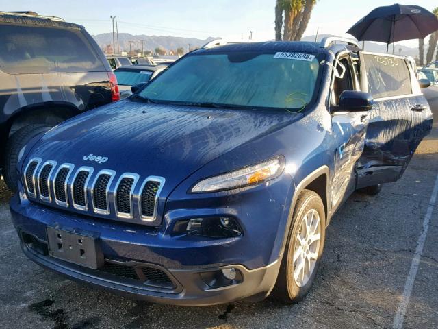 1C4PJLCB2JD538302 - 2018 JEEP CHEROKEE L BLUE photo 2