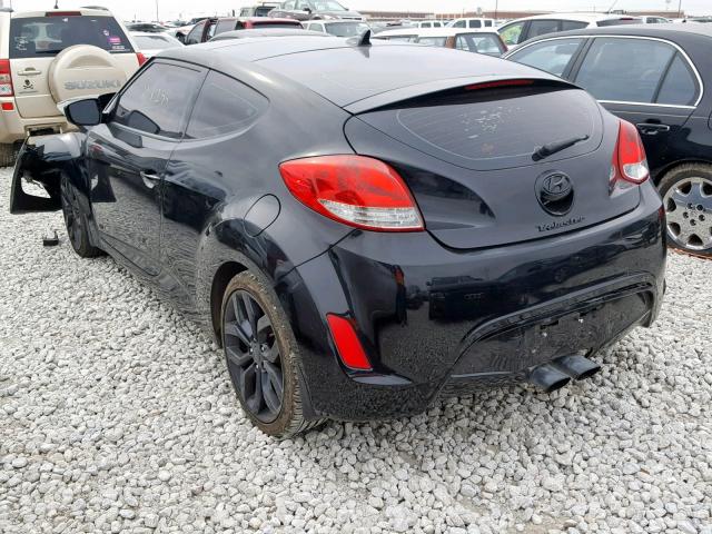 KMHTC6AD5CU031844 - 2012 HYUNDAI VELOSTER B BLACK photo 3