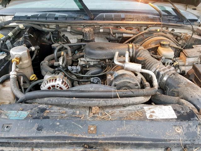 1GTCS19X1W8505956 - 1998 GMC SONOMA WHITE photo 7