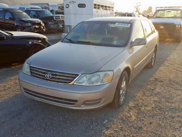 4T1BF28B42U231130 - 2002 TOYOTA AVALON XL TAN photo 2