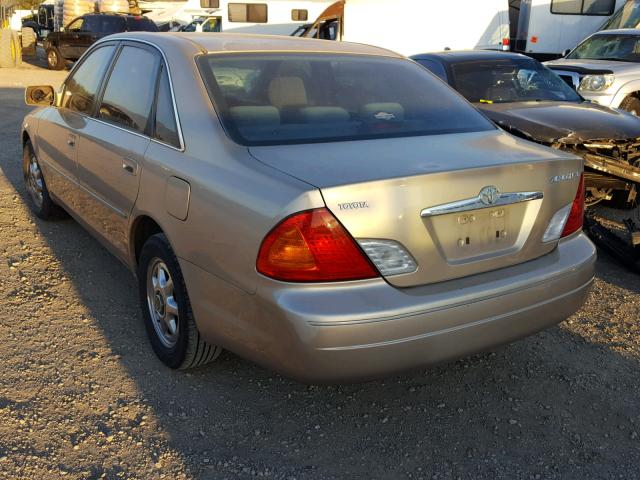 4T1BF28B42U231130 - 2002 TOYOTA AVALON XL TAN photo 3