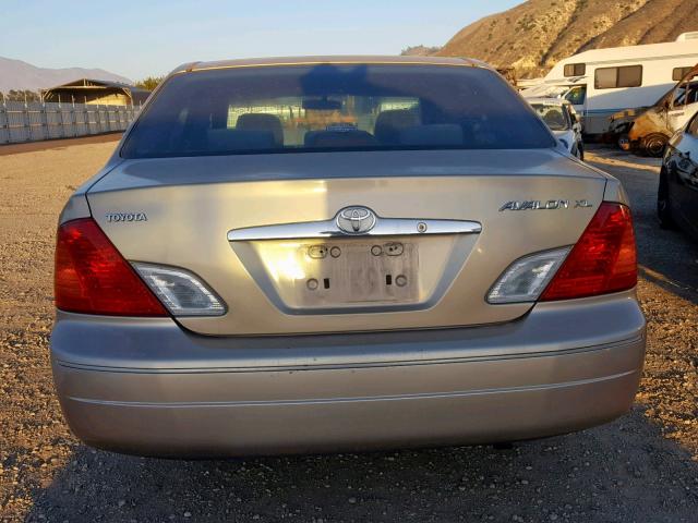 4T1BF28B42U231130 - 2002 TOYOTA AVALON XL TAN photo 9