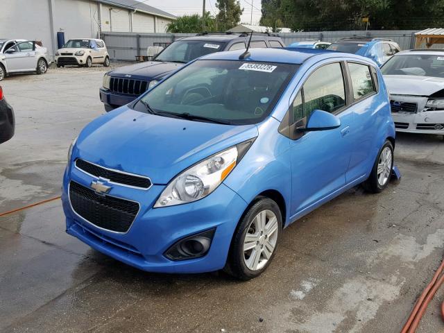 KL8CB6S96DC586898 - 2013 CHEVROLET SPARK LS BLUE photo 2