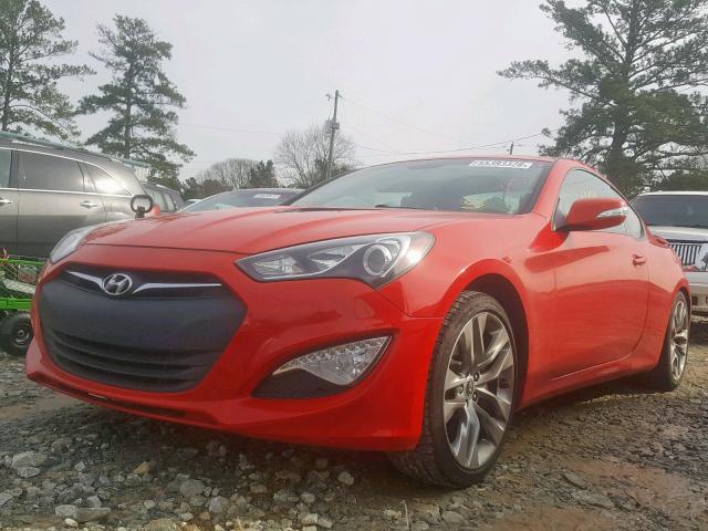 KMHHU6KJXEU115104 - 2014 HYUNDAI GENESIS CO RED photo 2