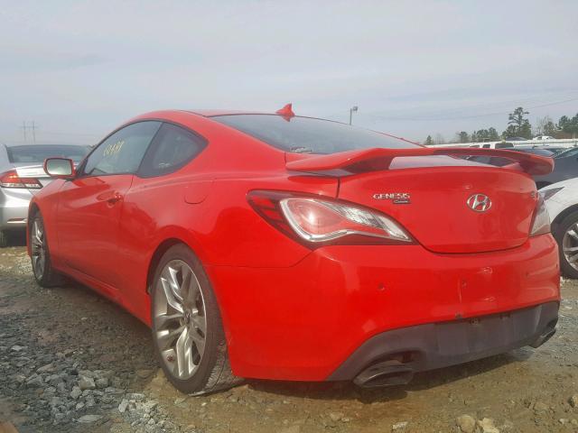 KMHHU6KJXEU115104 - 2014 HYUNDAI GENESIS CO RED photo 3