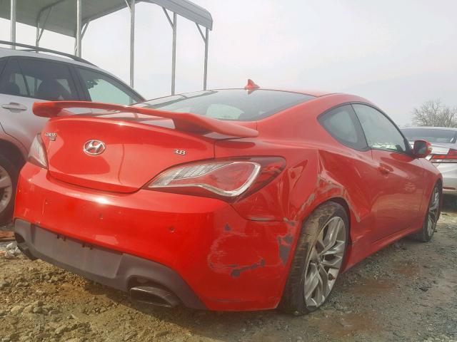 KMHHU6KJXEU115104 - 2014 HYUNDAI GENESIS CO RED photo 4