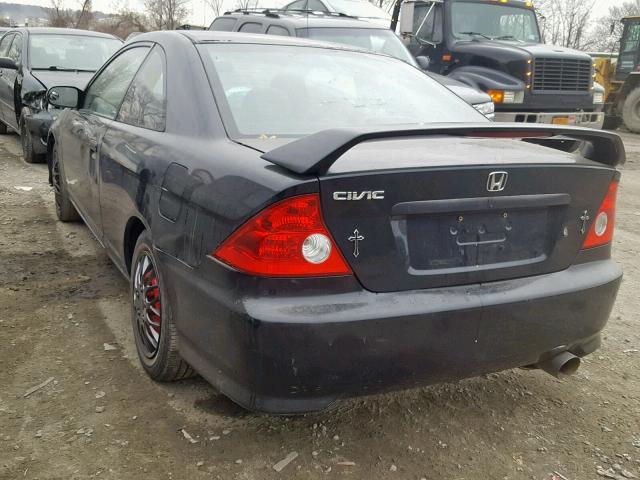 1HGEM211X4L017987 - 2004 HONDA CIVIC DX V BLACK photo 3