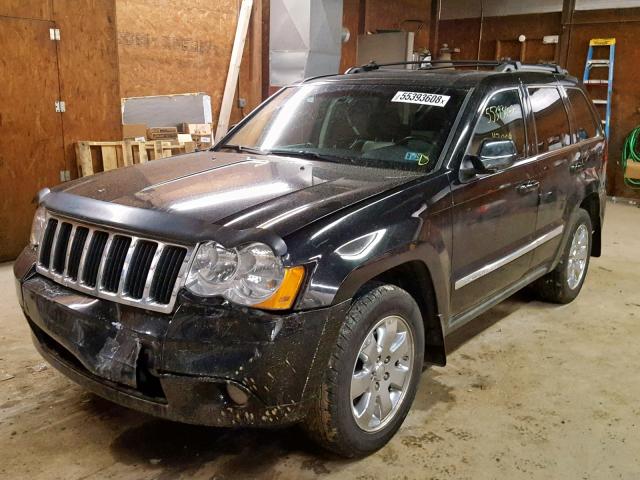 1J8HR58298C186068 - 2008 JEEP GRAND CHER BLACK photo 2