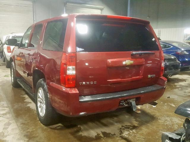 1GNFK13579R175198 - 2009 CHEVROLET TAHOE HYBR RED photo 3