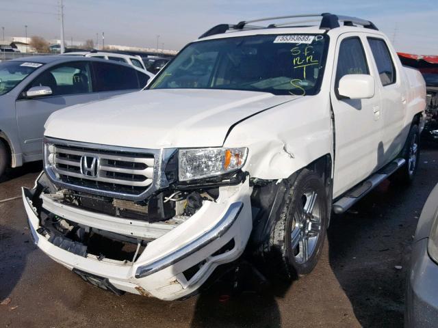 5FPYK1F51DB011447 - 2013 HONDA RIDGELINE WHITE photo 2