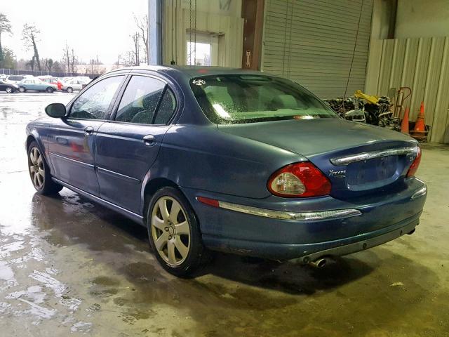 SAJEA51C14WD68977 - 2004 JAGUAR X-TYPE 3.0 BLUE photo 3